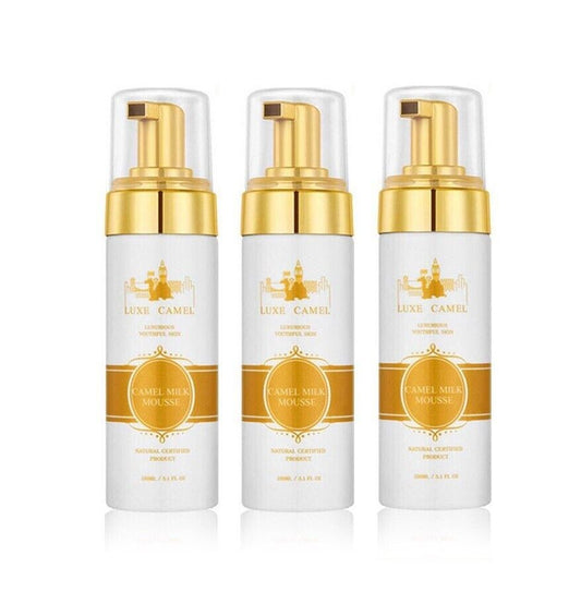 3xCamel Milk Mousse Cleansing Foam Cleanser Gentle Smooth Moisturizes Skin Clear