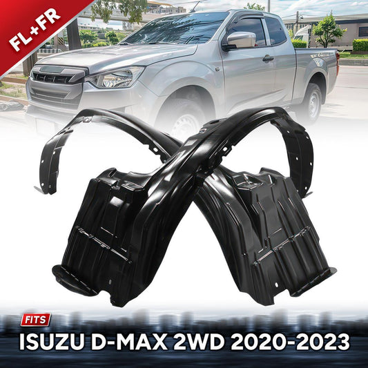 Pair LR Front Plastic Inner Fender Liner For Isuzu D-Max 2WD Pickup 2020-2023