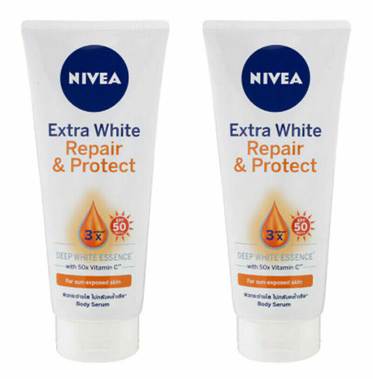 320ml Pack 2 NIVEA Serum Extra White Repair Protect Whitening Body Lotion