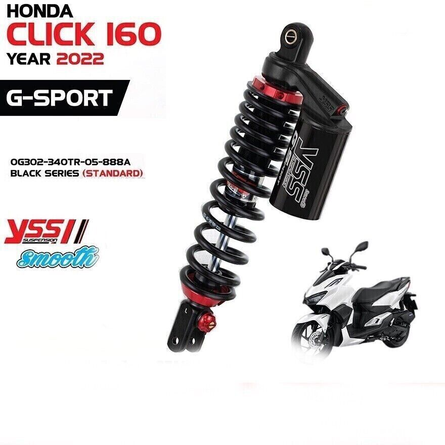 YSS G-SPORT SHOCK ABSORBER SMOOTH FOR HONDA CLICK 160 YEAR 2022 AND UP