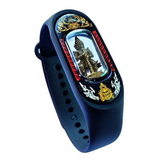 Thao Wessuwan wristband Giant God Thai Buddha Amulet Wat Nong Bong Temple