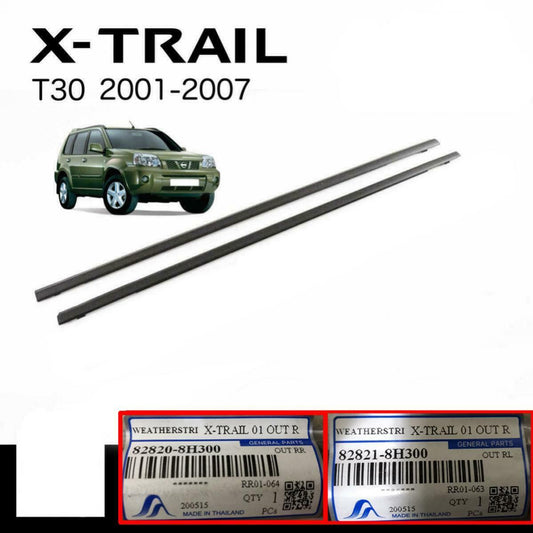 Door Belt Weatherstrip Seal Rear Outer Fit Nissan X-Trail Xtrail T30 2001-2007
