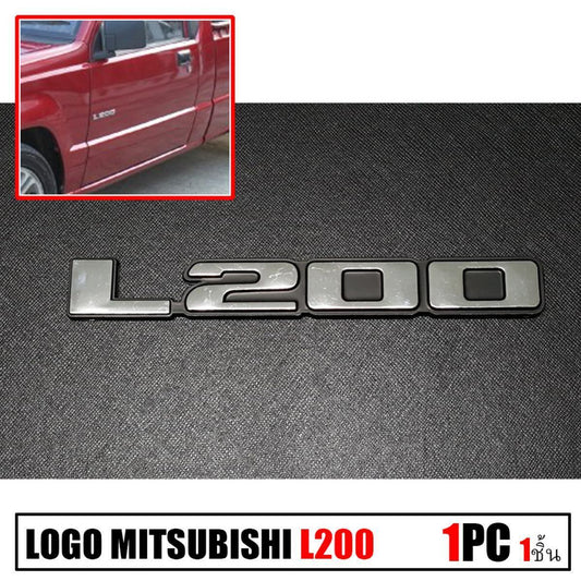Chrome Emblem Logo Decal "L200" For All Mitsubishi Universal Model Pickup Ute