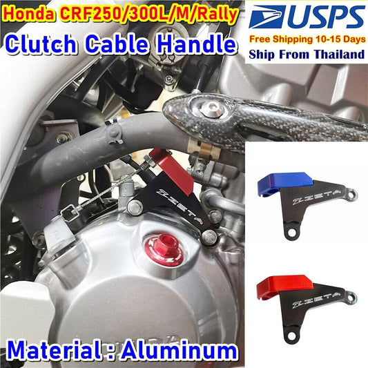 CNC Red Clutch Cable Guide Bracket Aftermarket Honda CRF 250 300 L M Rally