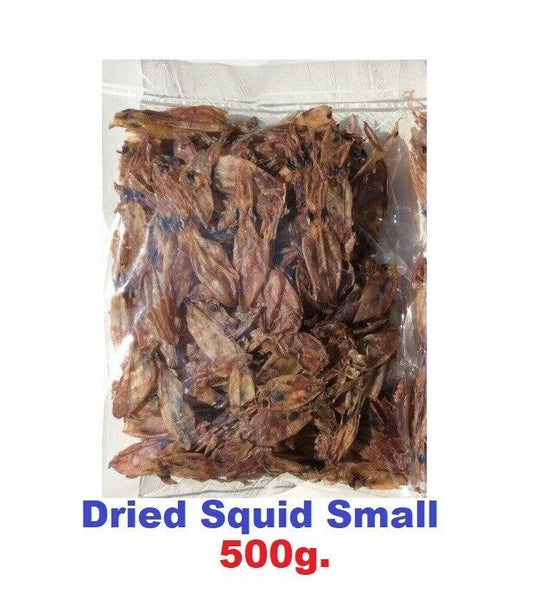 Dried Squid Small Fried Cook Food Kitchen Thailand Seafood 500g.
