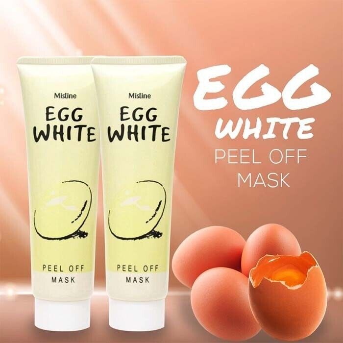 3X Mistine Egg White Whitening Poreless & Anti-Blackhead Peel Off Facial Mask