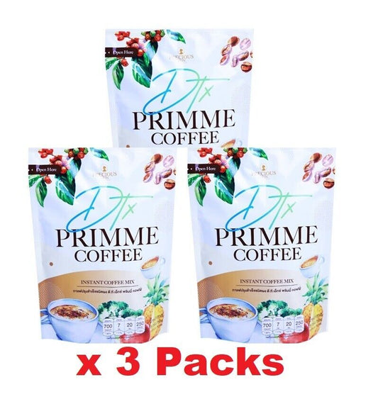 3x DTX Primme Instant Coffee Mix Weight Management Sugar Free excretory system