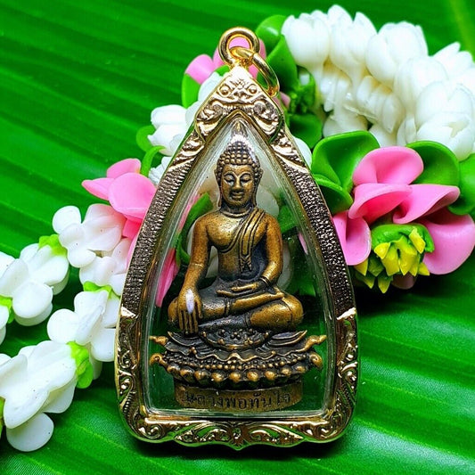 Buddhist Amulet Thai Buddha Amulet Pendant LP Tanjai Figurine Fast Talis Success