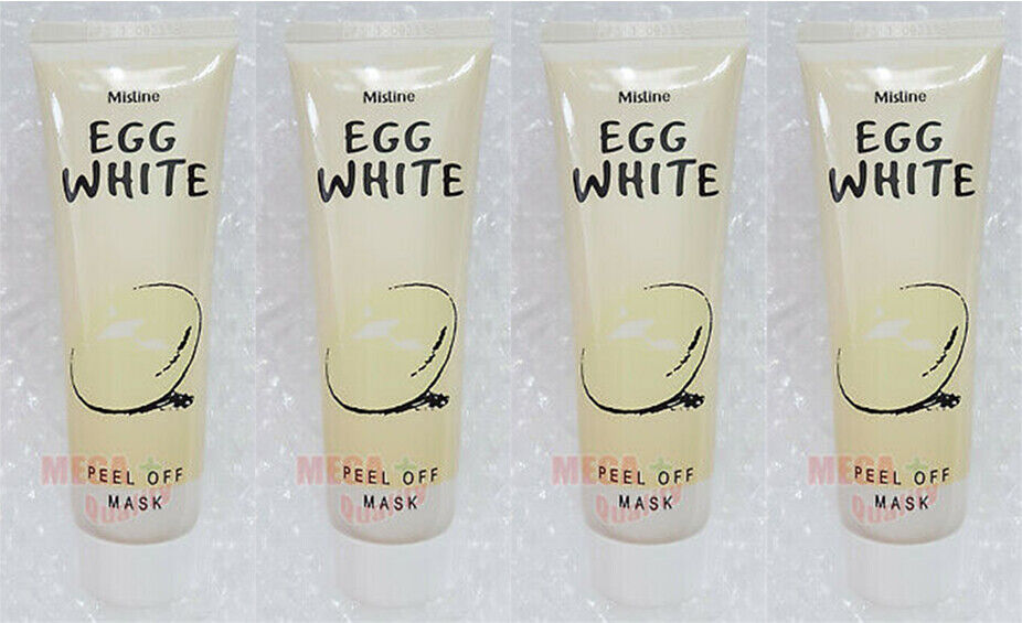 4x Mistine Egg White Whitening Poreless Anti-blackhead Peel Off Face Facial Mask