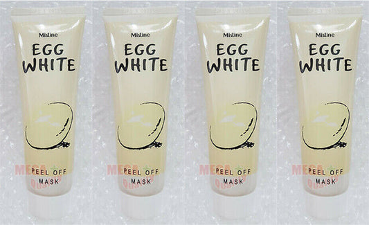 4x Mistine Egg White Whitening Poreless Anti-blackhead Peel Off Face Facial Mask