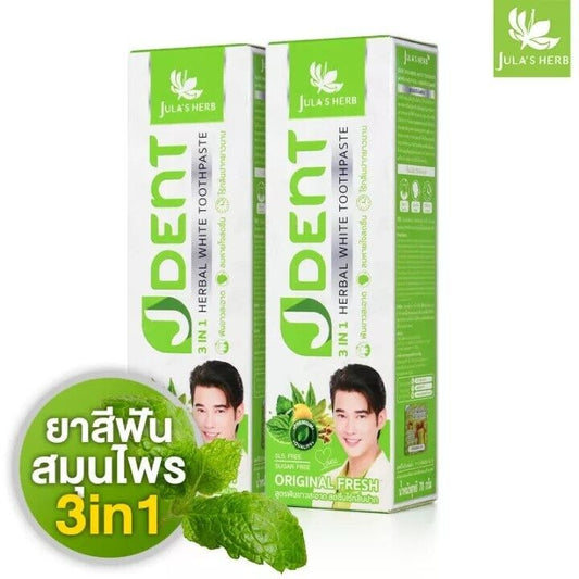 2x 70g. Jula's herb JDent herbal toothpaste Original Fresh