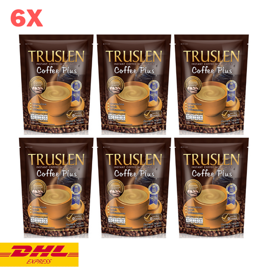 6x Truslen Coffee Plus Instant Mix Powder Slimming Weight Burn Fat No Sugar