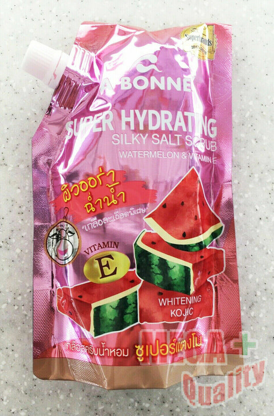 A BONNE Super Hydrating Silky Salt Vit E Scrub Watermelon Exfoliating 350 g.