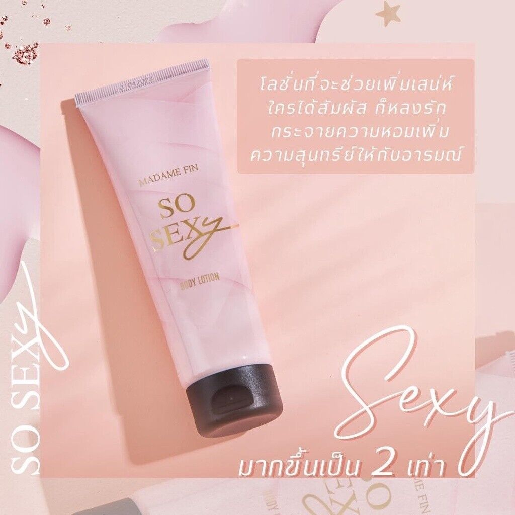 3x Madame Fin Perfume Body Lotion So Sexy Scent Mosturizing Smooth Skin 100 ml