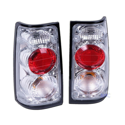Taillight Lamp Black Bezel Pair for Passport Amigo Rodeo Pair Crystal clear