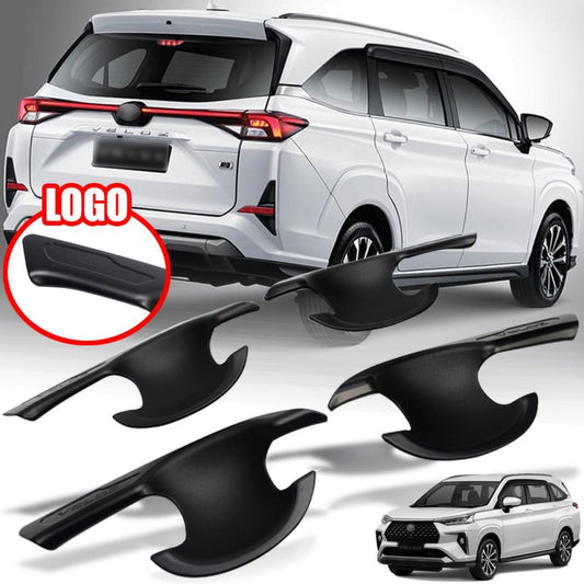 Side Door Handle Bowl Frame Black Cover Outer Trim LR For Toyota Veloz SUV 2022