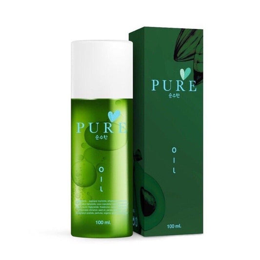 PURE Oil Cleansing Wipe Reduce Dark Spot Stretch Mark Wrinkles All Natural 100ml