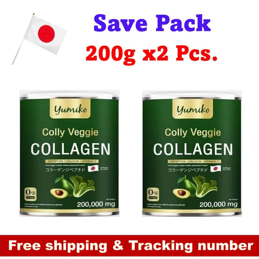 2X Yumiko Colly Veggie Collagen Dipeptide Calciam Vitamin C Norish Hair Nail Ski