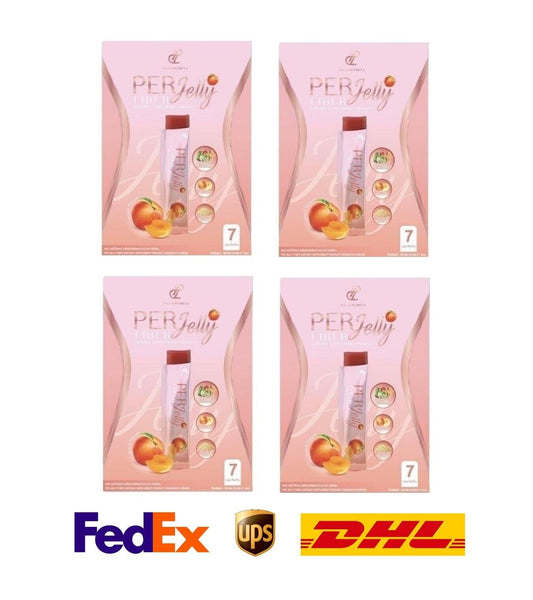 4x Per Jelly Fiber Pananchita Healthy Snack 0% Sugar Jelly Fruit High Fiber