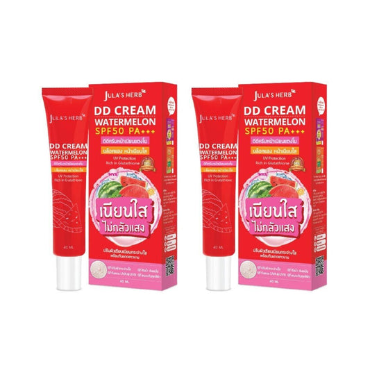 2x Jula's Herb DD Cream Watermelon Sunscreen SPF50 PA+++ Brightening Skin 40 ml