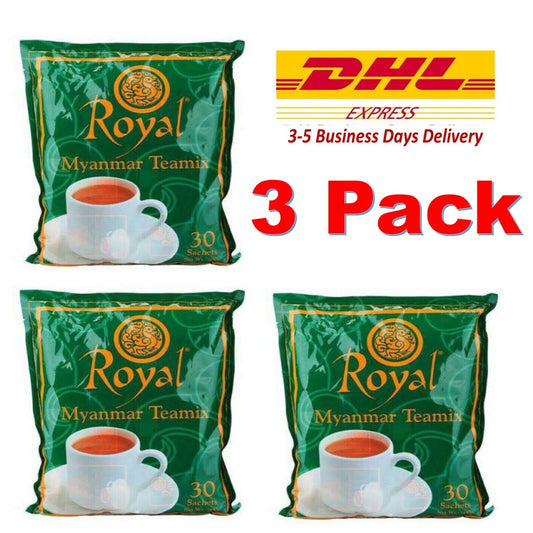 3 Pack Burmese Teamix Royal Myanmar Tea Milk 3 In 1 30 sachets Halal