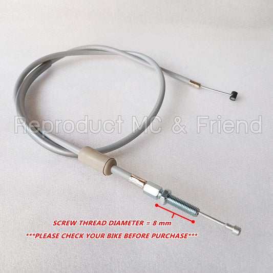Clutch Cable New *Screw thread diameter = 8 mm.* For Honda CB200 CB200T CL200
