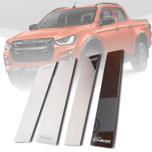 4 Door Pillar Sill Plate Cover Chrome For New Isuzu Dmax D-max Pickup Truck 2020