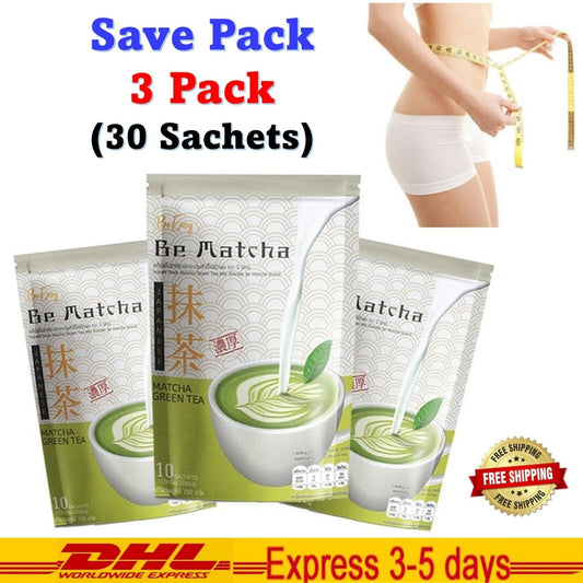 3x Be Matcha Green Tea Mellow Fragrant Controls Hunger Burns Block Fat Slimming