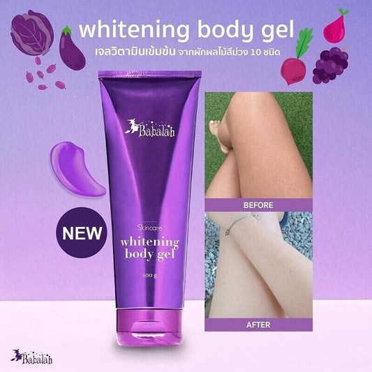 2X Babalah Whitening body purple vegetable gel fragrant white clear skin fresh