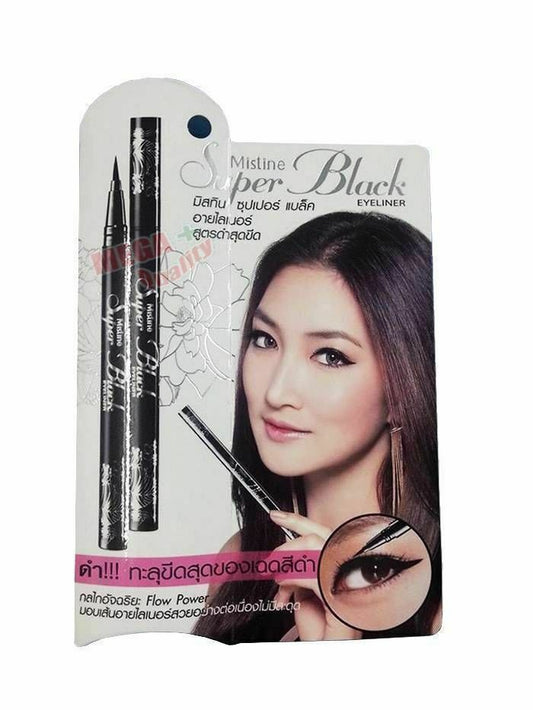 Mistine Super Black Eyeliner MakeUp Artist Recommended 0.05 mm Draw 2.80 mm