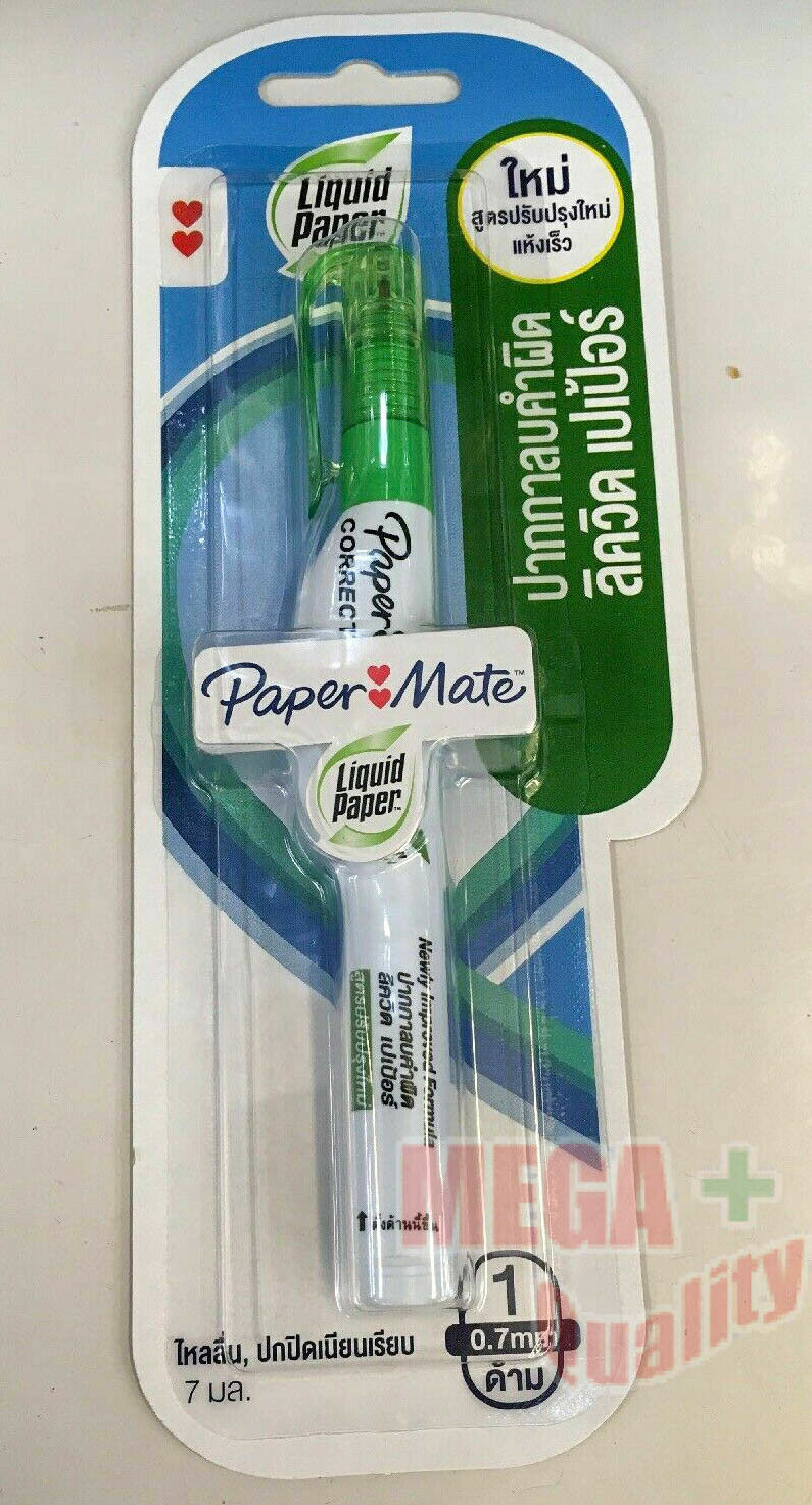 Paper Mate Liquid Paper Correction Fluid pen, Needle type 7 ml White 1PC.