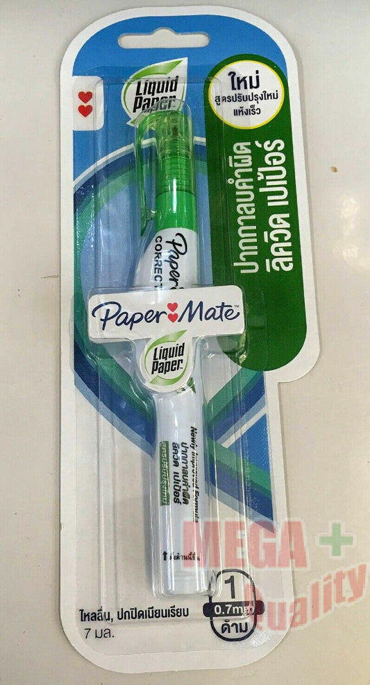 Paper Mate Liquid Paper Correction Fluid pen, Needle type 7 ml White 1PC.