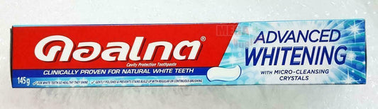 145g. Colgate ADVANCED WHITENING Toothpaste Clinical Proven Natural White Teeth
