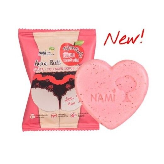 Nami Aura Butt Scrub Soap Buttocks underarms groin fragrant, smooth, soft 60g.