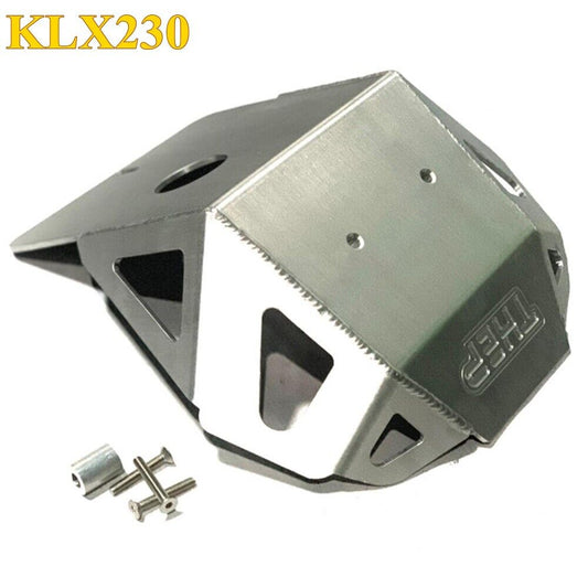KLX 230 Engine Guard Skid Plate Silver Aluminum Motorcycle Accessories Kit Parts