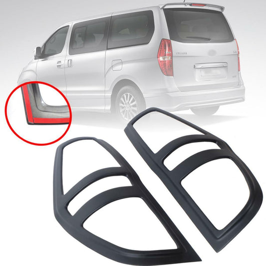 Tail Light Lamp Cover Matte Black For Hyundai H-1 Starex Iload H300 2007-2017