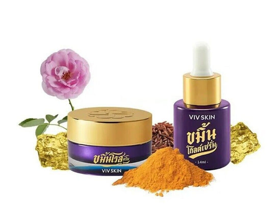 Kimin Glod Cream Serum Enriched Thai herbs natural extracts restore nourish skin