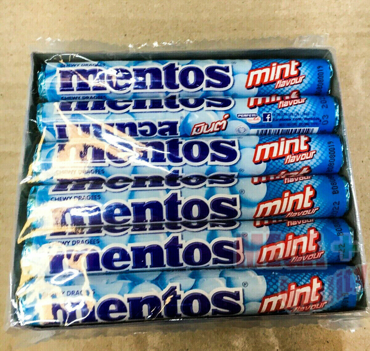 12 X 37g Mentos Chewy Dragees Candy Mint Flavor Gummy Fresh breath