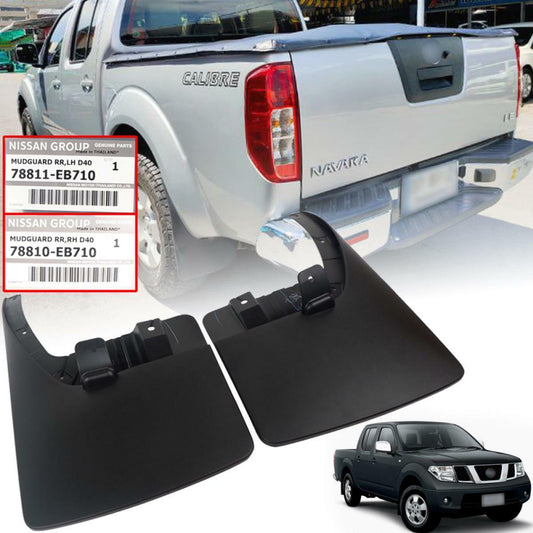 2005-2014 Fit Nissan Frontier Navara D40 4x4 Splash Guard Mud Flaps Rear Pair