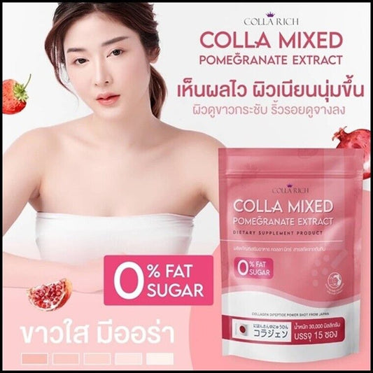 Colla Mixed Pomegranate Extract Collagen Mouth-filling Hight Vitamins 15 sachets