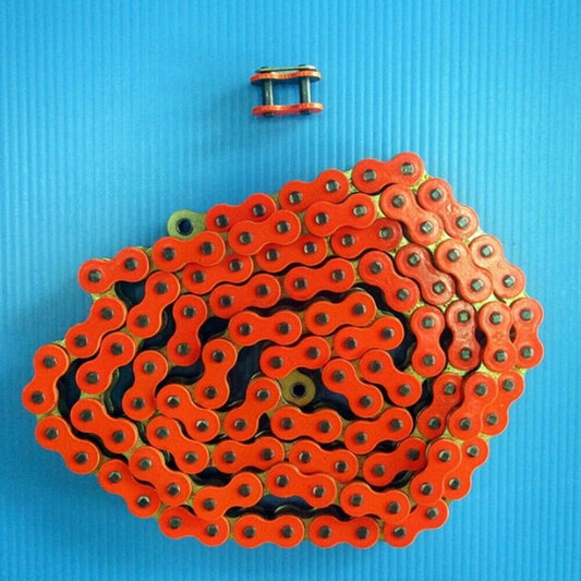 Motorcycle Chain Colors 420N 120L Orange Stunt Parts Accessories Road Bike Speed