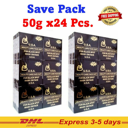 24x USA Beauty Soap K.Brother Aura Skin Face Out Black Spot Mark Scrub Acne 50g