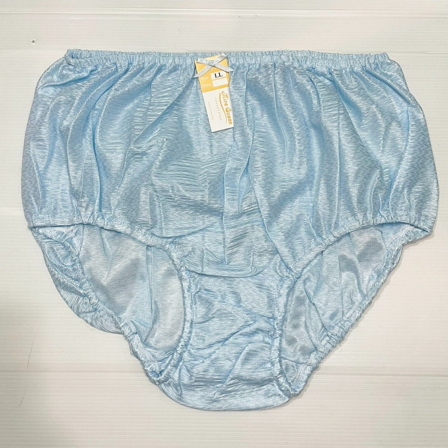 x6 Vintage Nylon Silky Panties Women Knickers Hi Briefs Sissy Underwear Size LL