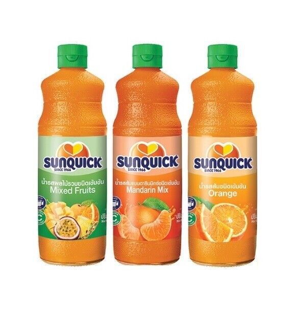 SUNQUICK concentrate fruit juice orange, mix fruits beverage dessert mixer Party