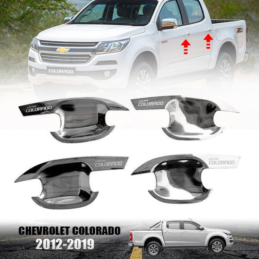 Door Handle Bowl Cover Chrome For Chevrolet Colorado 2012-2019 Pickup