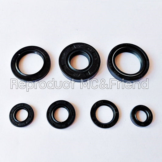 Oil Seal Kit Set (7 pcs:set) For Yamaha DT100 ('74 '81) DT100X MX100 ('74-'81)