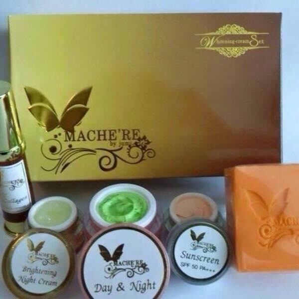 Mache're Gold Whitening Cream Perfect Set Bright Smooth Skin Face Care