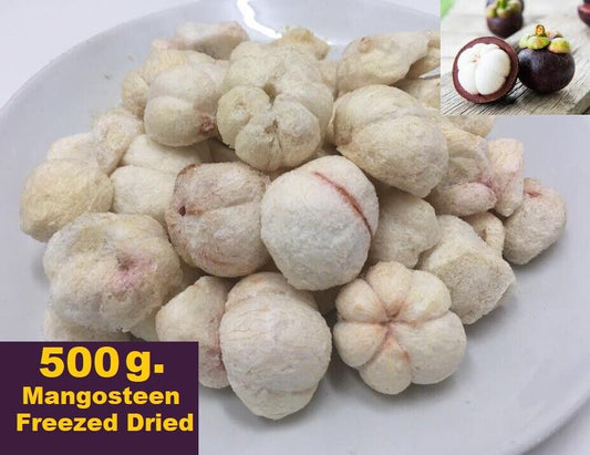 500g. Mangosteen Fruit Snack Freezed Dried Natural Thai Healthy Crispy Delicious