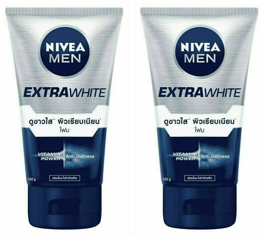 Nivea 100g x 2 Foam Nivea Men Extra White Men Facial Wash