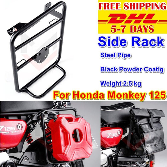 A1 Side Rear Rack For Honda Monkey 125 2018 - 2022 Steel Pipe Powder Coating
